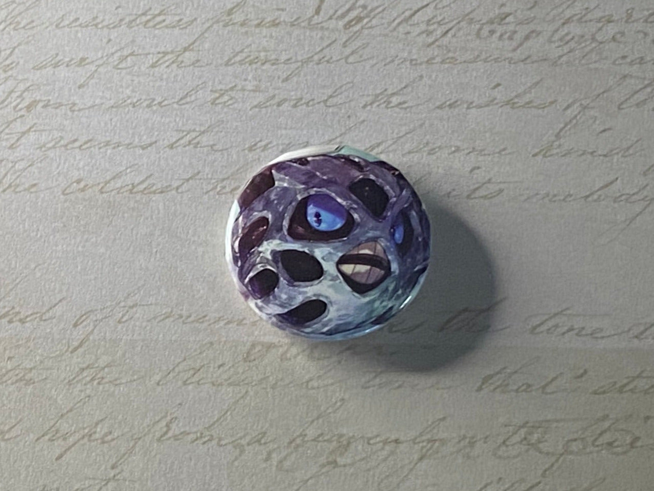 #362 Glalie - Upcycled Pokémon Card Button Pin