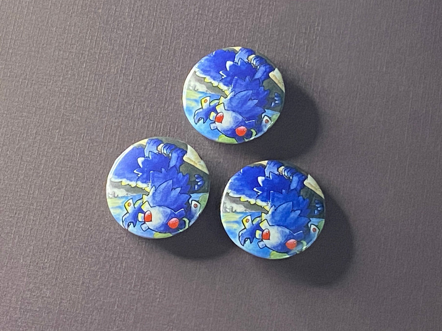 Mothman - Upcycled MetaZoo Card Button Pin