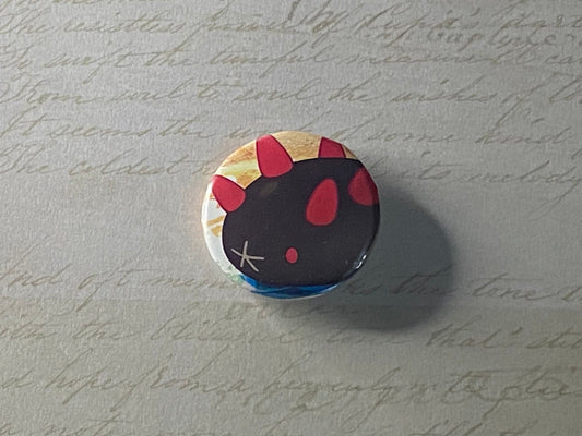 #771 Pyukumuku - Upcycled Pokémon Card Button Pin
