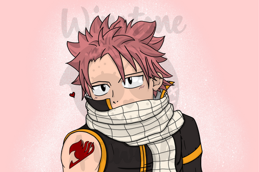 Cozy Natsu - 4x6 Postcard Print