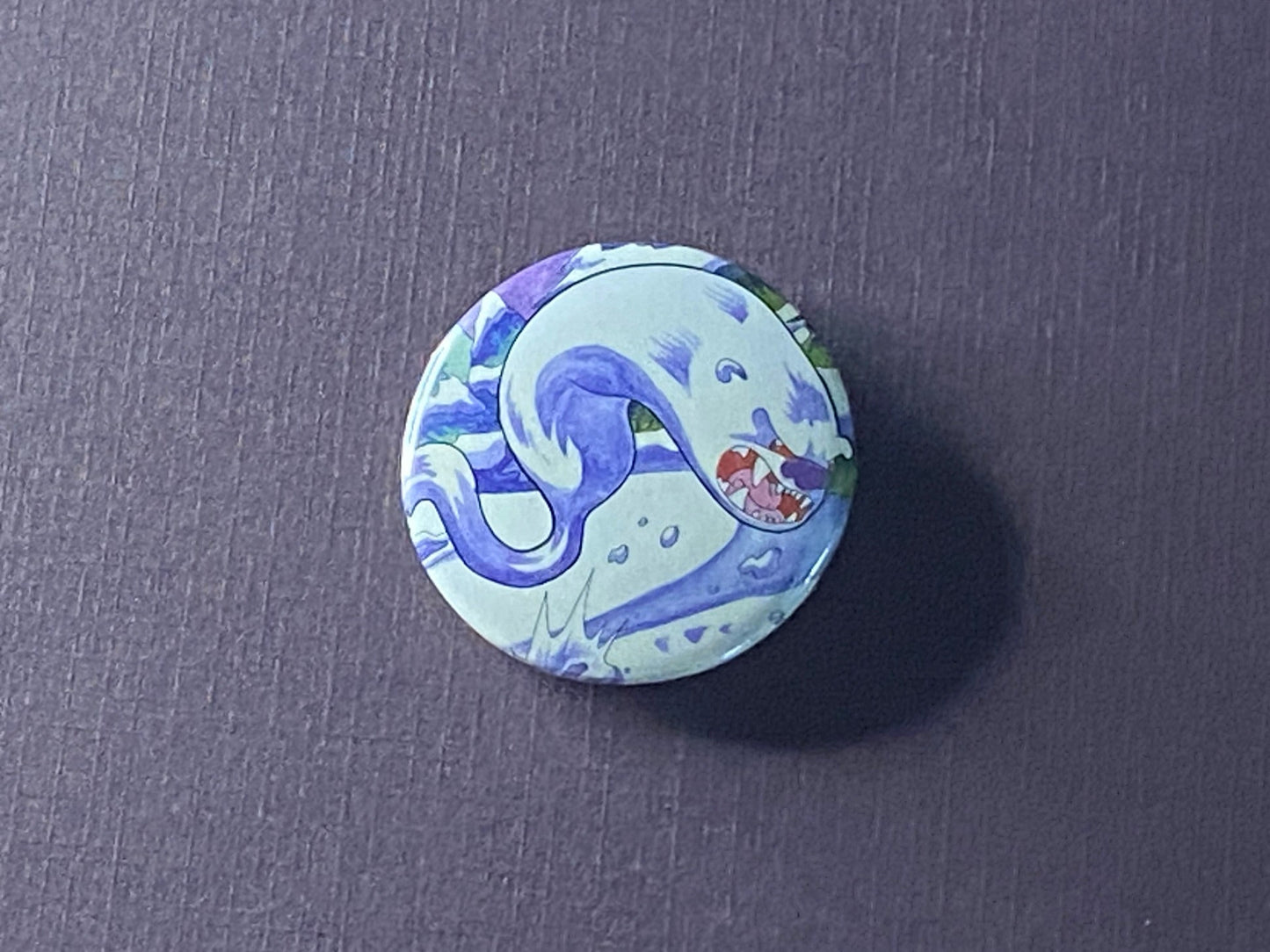 Snow Wasset, MetaZoo, MetaZoo Merch, Cryptid, Button Pins.
