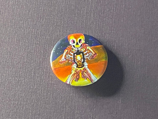 The Skeletons Lantern, MetaZoo, MetaZoo Merch, Cryptid, Button Pins.
