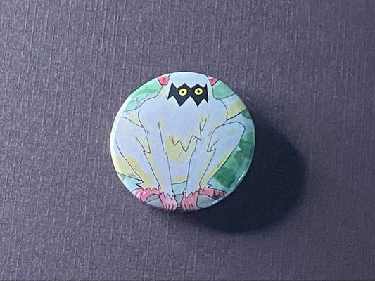 White Thang, MetaZoo, MetaZoo Merch, Cryptid, Button Pins.