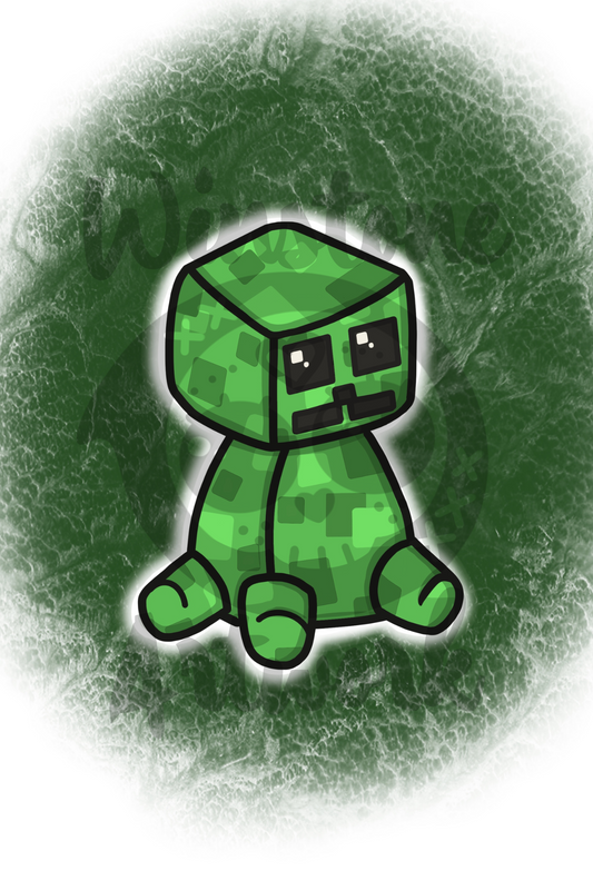 Chibi Creeper - 4x6 Postcard Print