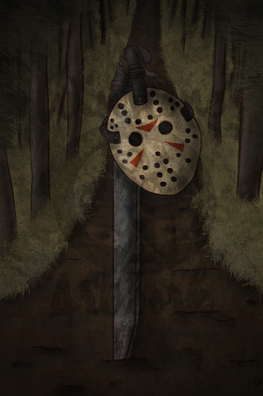 Friday The 13th - 4x6 Postcard Print